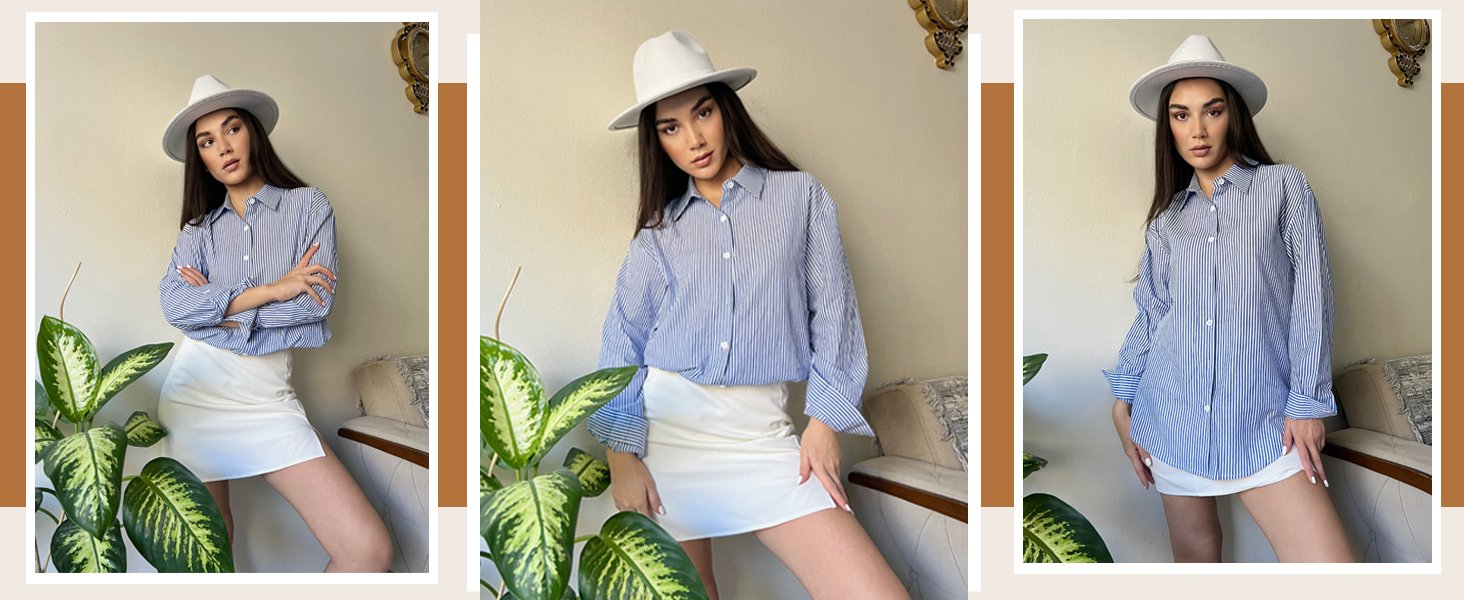loose fit business work shirts