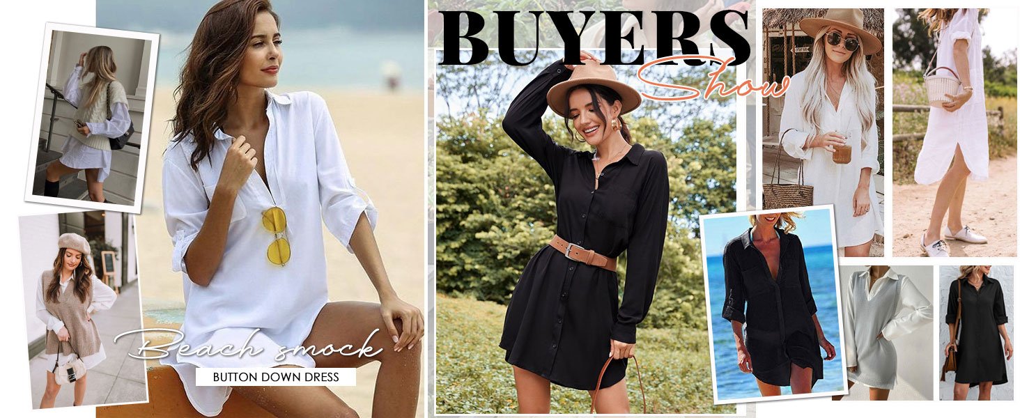 button down dresses
